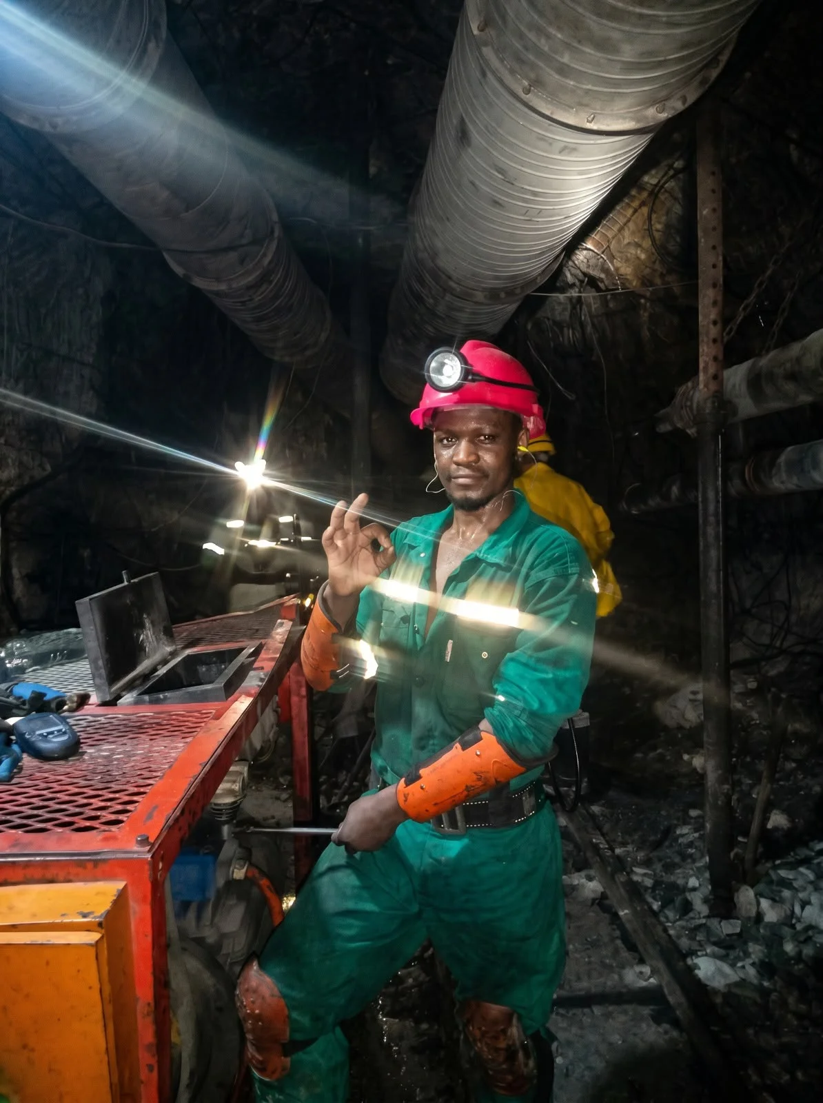 Core drilling underground